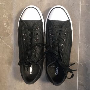 Quilted Black Converse